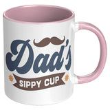 DAD'S Sippy Cup 11oz Color Accent COFFEE MUG