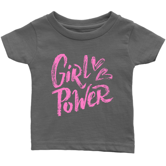 GIRL POWER Snap Infant T-Shirt - J & S Graphics