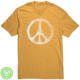 Distressed PEACE SIGN 100% RECYCLED Fabric T-Shirt