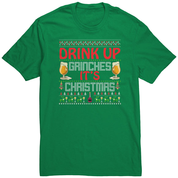 Drink up Grinches! Christmas Unisex T-Shirt