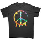 Dripping Tie Dye Paint PEACE Sign Unisex T-Shirt