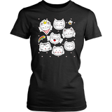 FUNNY CAT FACES Women's T-Shirt - J & S Graphics