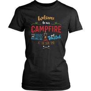 WELCOME TO OUR CAMPFIRE Women's T-Shirt - J & S Graphics