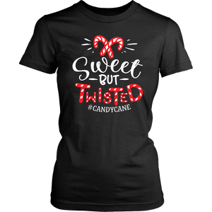 SWEET but TWISTED Candy Cane Women's T-Shirt - J & S Graphics
