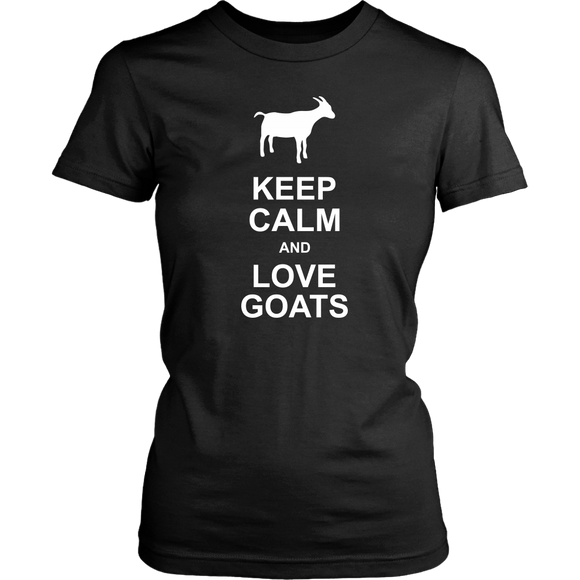 KEEP CALM and LOVE GOATS Women's T-Shirt - J & S Graphics