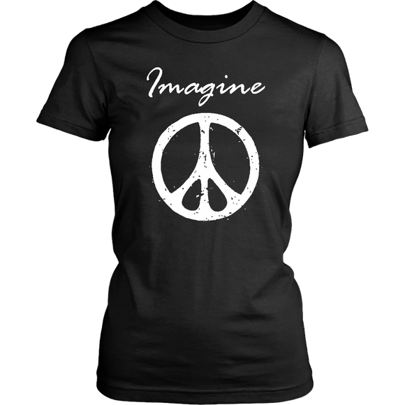 IMAGINE PEACE Women's Short Sleeve T-Shirt - J & S Graphics
