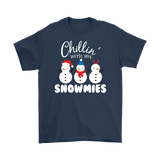 Chillin with My SNOWMIES Short Sleeve Unisex T-Shirt