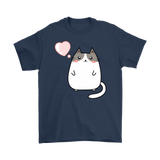 Cute KAWAII CAT with Heart Unisex T-Shirt
