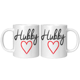 Hubby 11oz White Ceramic Coffee Mug