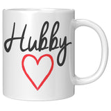 Hubby 11oz White Ceramic Coffee Mug
