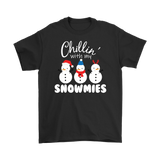 Chillin with My SNOWMIES Short Sleeve Unisex T-Shirt