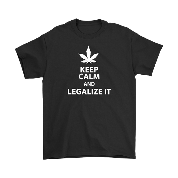 Keep Calm and Legalize It Men's T-Shirt - J & S Graphics