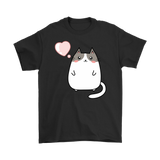 Cute KAWAII CAT with Heart Unisex T-Shirt