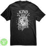 KIND and BRAVE Lion 100% RECYCLED Fabric T-Shirt