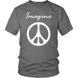 IMAGINE PEACE Short Sleeve Unisex T-Shirt - J & S Graphics