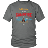 WELCOME TO OUR CAMPFIRE Unisex T-Shirt - J & S Graphics