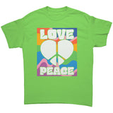 LOVE and PEACE Heart Peace Sign Unisex T-Shirt