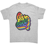 LOVE is LOVE Retro 70's Rainbow Unisex T-Shirt