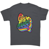 LOVE is LOVE Retro 70's Rainbow Unisex T-Shirt