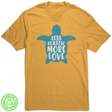 Less Plastic More Love 100% RECYCLED Fabric T-Shirt