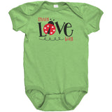 Little Love Bug One Piece Snap Baby's Bodysuit Ladybug