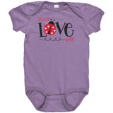 Little Love Bug One Piece Snap Baby's Bodysuit Ladybug
