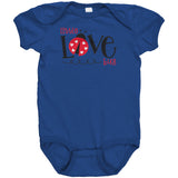 Little Love Bug One Piece Snap Baby's Bodysuit Ladybug