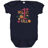 MY FIRST FALL Baby's First Snap One Piece Bodysuit