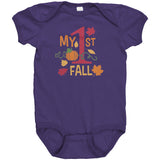 MY FIRST FALL Baby's First Snap One Piece Bodysuit