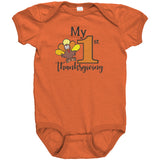 MY FIRST THANKSGIVING Baby's First Snap One Piece Bodysuit