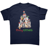 Merry CATmas Cat Christmas Tree Unisex T-Shirt