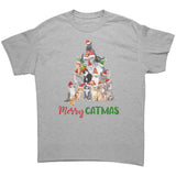 Merry CATmas Cat Christmas Tree Unisex T-Shirt