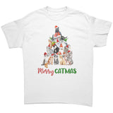 Merry CATmas Cat Christmas Tree Unisex T-Shirt