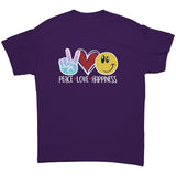 PEACE LOVE HAPPINESS Unisex T-Shirt