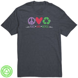 PEACE LOVE RECYCLE 100% RECYCLED Fabric T-Shirt