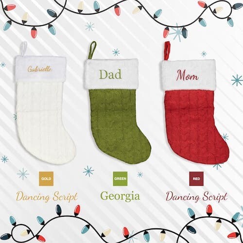 Christmas Personalized Embroidered Stockings