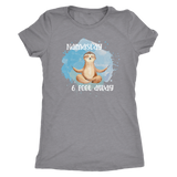 Namast'ay 6 Feet Away Yoga Sloth Women's T-Shirt Social Distancing