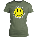 ANTI-BULLYING T-Shirt Retro BE KIND, YOU CAN'T REWIND Women's T-Shirt, #antibullying - J & S Graphics