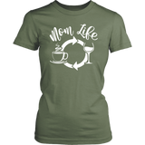 MOM LIFE, Coffee, Repeat Women's T-Shirt - J & S Graphics