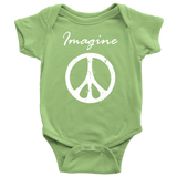 IMAGINE PEACE Baby Snap Bodysuit - J & S Graphics