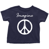 IMAGINE PEACE Short Sleeve Toddler T-Shirt - J & S Graphics