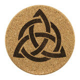 TRIQUETRA Celtic Symbol 4pc Cork Coaster