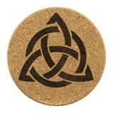 TRIQUETRA Celtic Symbol 4pc Cork Coaster