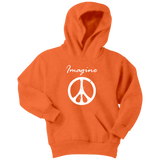 IMAGINE PEACE Youth Hoodie Sweatshirt - J & S Graphics