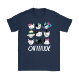 CATTITUDE Cat Faces Men's or Women's T-Shirt