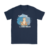 Namast'ay 6 Feet Away Yoga Sloth Women's T-Shirt Social Distancing
