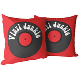 VINYL JUNKIE Pillows and Pillow Covers