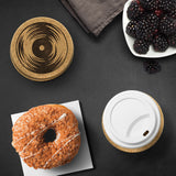 Vinyl Record Album 4pc Set of Cork Coasters, 45 Music