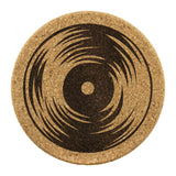 Vinyl Record Album 4pc Set of Cork Coasters, 45 Music