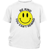 ANTI-BULLYING T-Shirt Retro BE KIND, YOU CAN'T REWIND Youth size T-Shirt  District Unisex Shirt - J & S Graphics